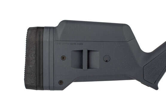 Magpul grey Hunter 700L stock offers adjustable length of pull and cheek reisers for an optimal fit